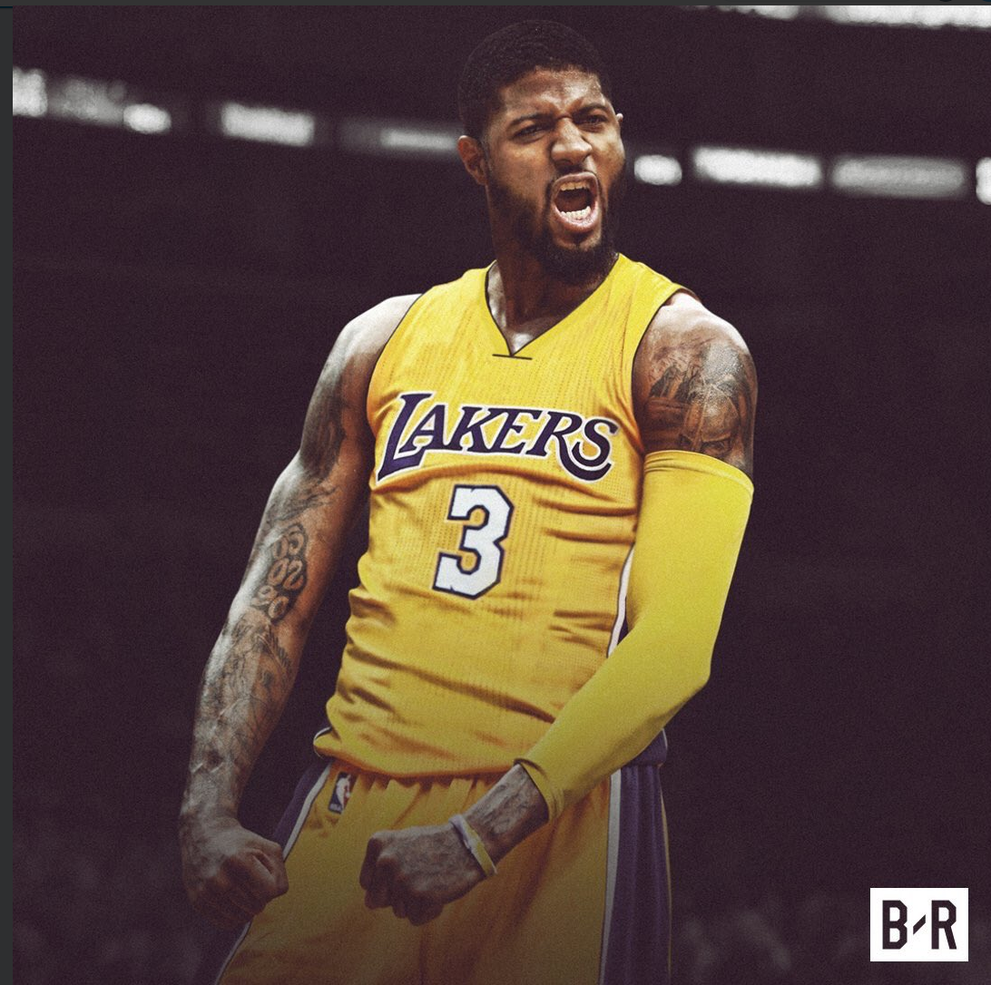 Paul george lakers jersey on sale